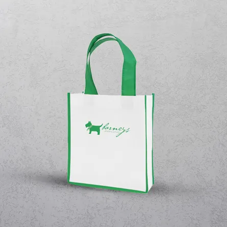 Green Mini Contrast Shopper