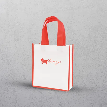 Red Mini Contrast Shopper
