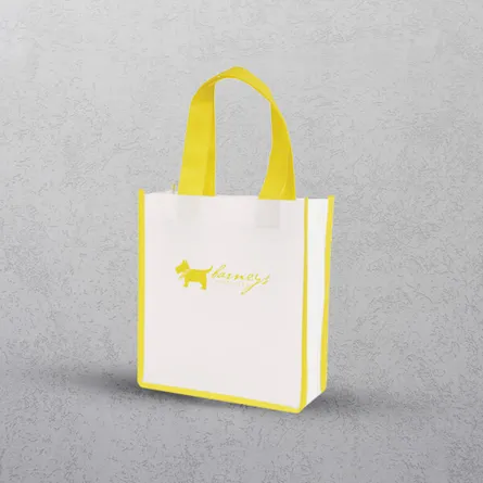 Yellow Mini Contrast Shopper