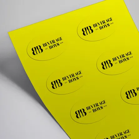 Neon Yellow Fluorescent Stickers