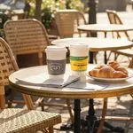 Outdoor Cafe Paper Cup Sleeves