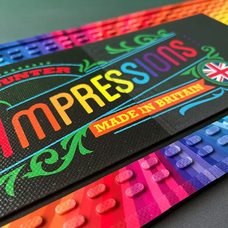 Printed pvc moulded bar runner