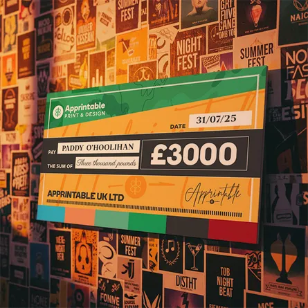 Personalised Prize Giant Cheque Printing