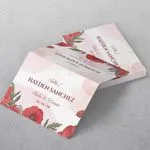 Poppy Wedding Place Cards