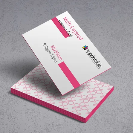 triple thick business cards