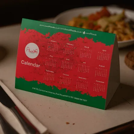 Restaurant-Tent-Card-Calendar