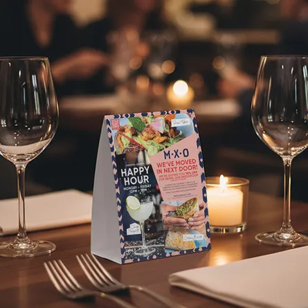 Restaurant Offer Tent Card