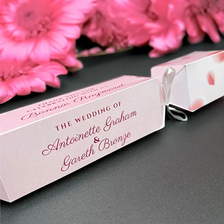 Pink Wedding Crackers