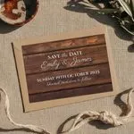 Rustic Save The Date Card