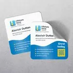 Square Business Card Stickers