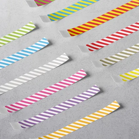 Striped Paper Wristband printing