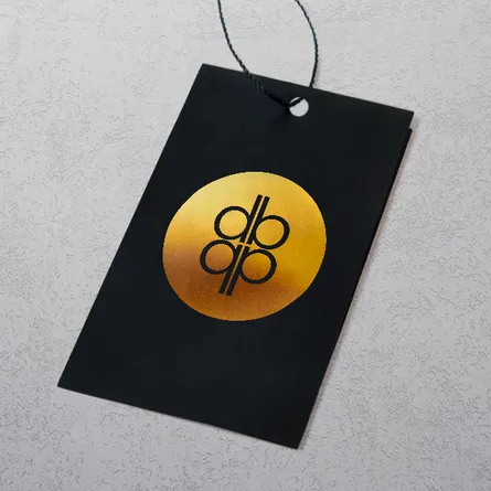 Swing Tag with Gold Foil