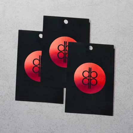 Swing Tag with Red Foil