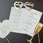 Wedding Menu Foiled