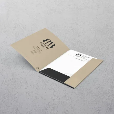 A5 Interlocking presentation Folder