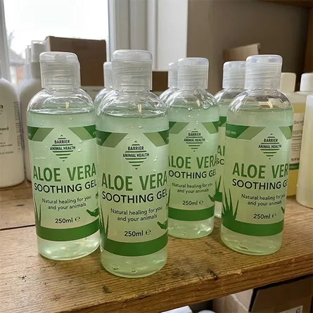 aloe vera branded transparent polypropylene labels