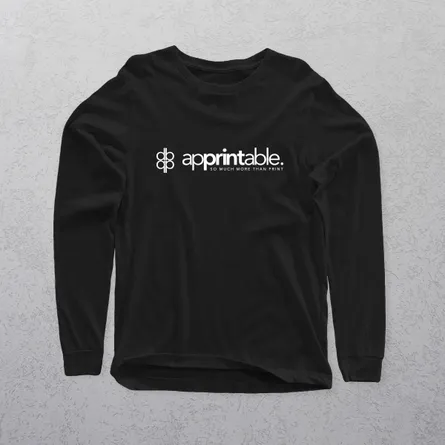 Apprintable T-shirt Long Sleeve Printed