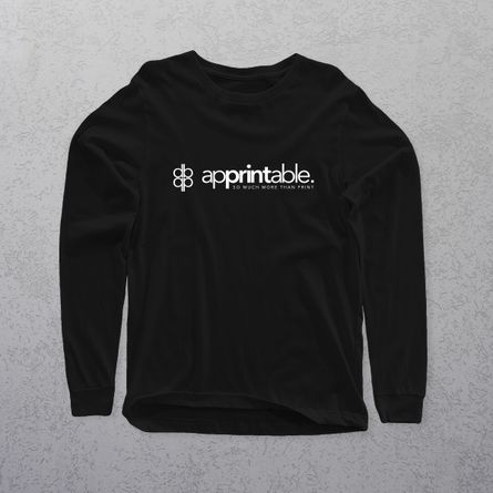 Apprintable T-shirt Long Sleeve Printed
