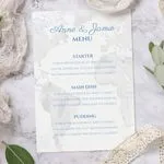 Around the world wedding menu