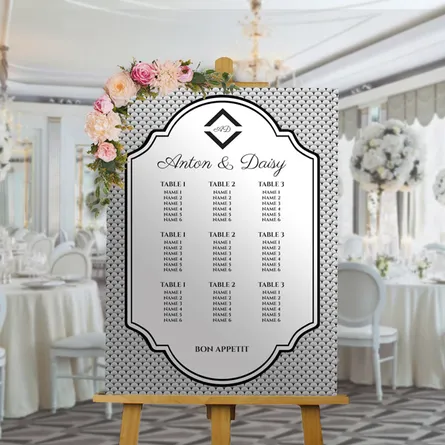 Art Deco wedding plan