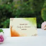 autumn wedding thank you cards