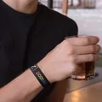 Full Colour Black Wristband