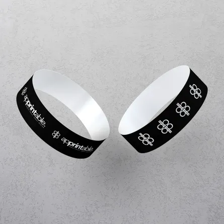 Black Paper Wristband