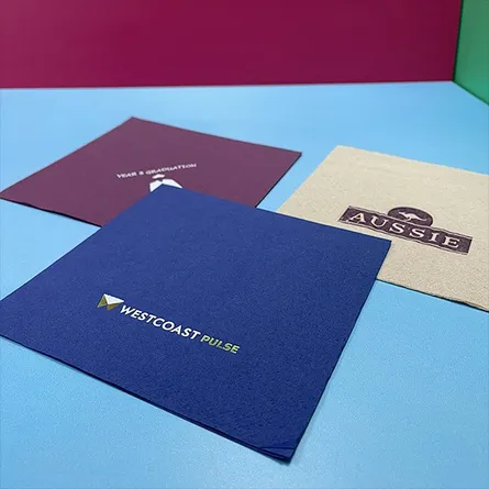 blue lunch napkins