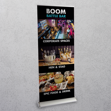 boom battle bar roller banner