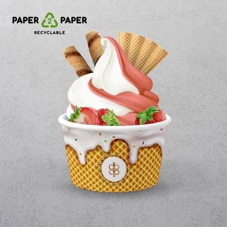 Custom Apprintable Ice Cream Cups