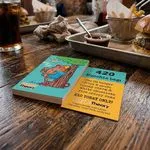 burger restaurant uncoated business cards