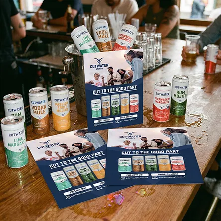 canned drinks custom size flyers