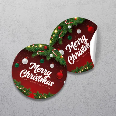 personalised Christmas stickers