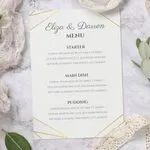 classy wedding menu
