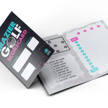 crazier golf scorecard printing