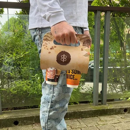 custom coffee cup holder