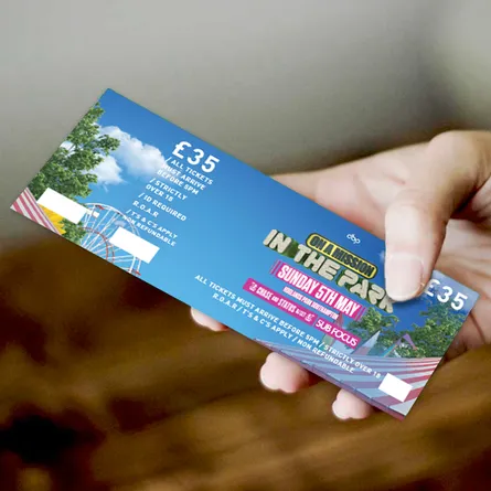 Custom Printed event tickets