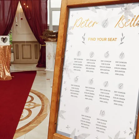 Customised Framed Wedding Plan