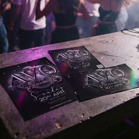 custom size club event flyers