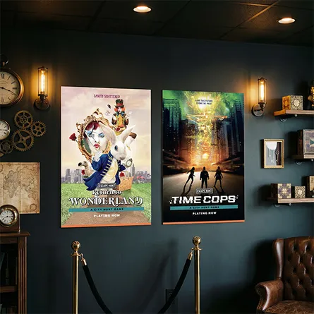 custom size poster promotion for escape room