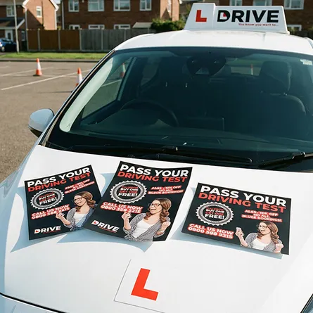 driving lessons custom size flyers