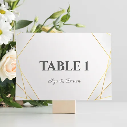 elegant table number