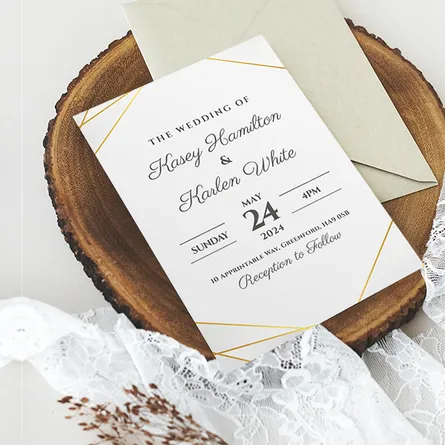 elegant wedding invitation