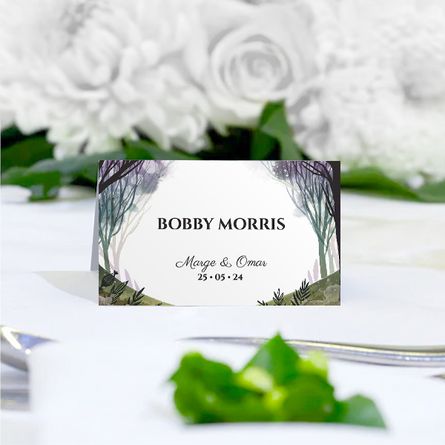 Enchanted Forest place card Enchanted Forest place card