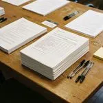 feedback forms surveys printed documents stack