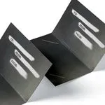 printed landscape card holder with slits