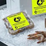 food warning fluorescent stickers