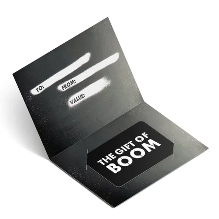 gift of boom gift card holder