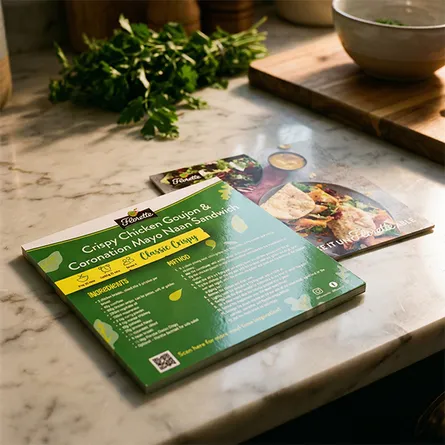 gloss lamination square cooking flyer