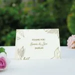 gold wedding thank you cards